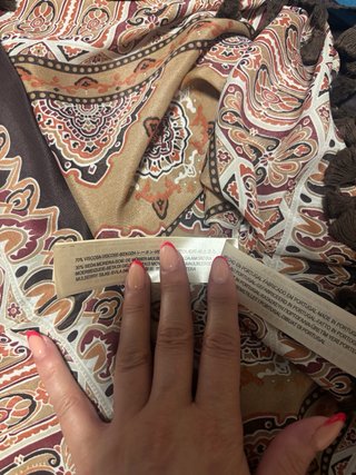 Falda Massimo Dutti S Seda Estampada