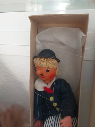 3 Marionetas Antiguas Sin Uso en su caja