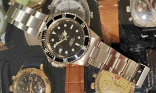 Orologio da polso uomo quarzo nero/argento