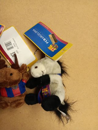 Llaveros FC Barcelona Peluche