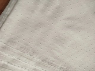 Lote 6 metros tela plumeti blanco roto