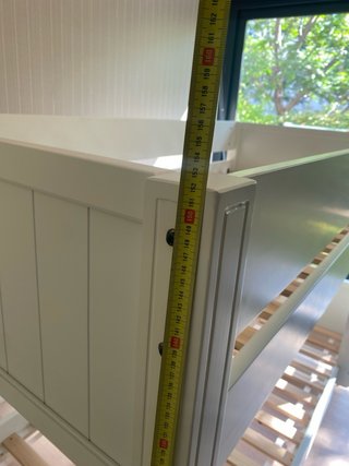 Cama litera blanca lacada casi nueva