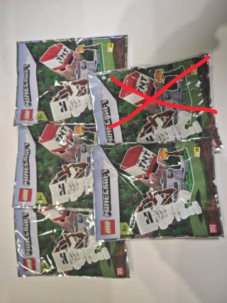 Lego Minecraft TNT - 5 Bolsas Selladas