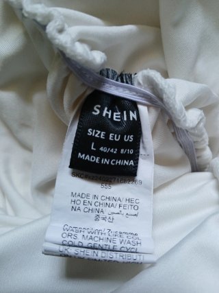 Mini abito drappeggiato Shein size L