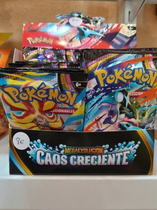 Sobres Pokémon CAOS CRECIENTE 100% ORIGINAL