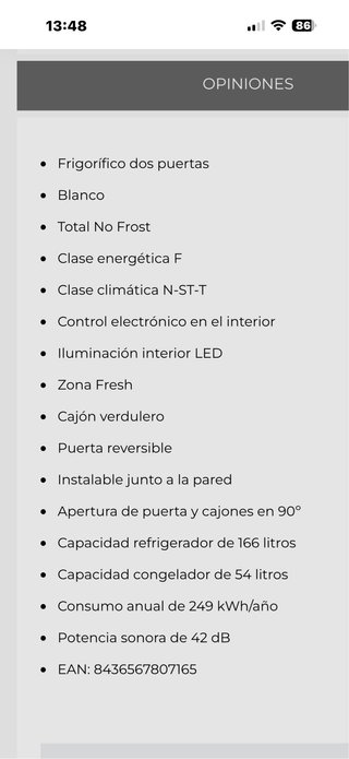 NEVERA EAS ELECTRIC DE 1 AÑO DE USO CASI NUEVA