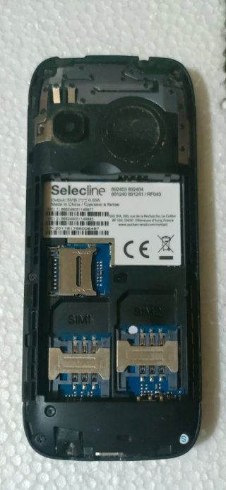 Teléfono móvil Selecline negro