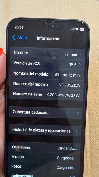 Iphone 12 mini 128 gb negro