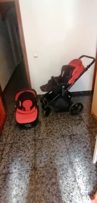 Carro de bebé y silla coche grupo 0