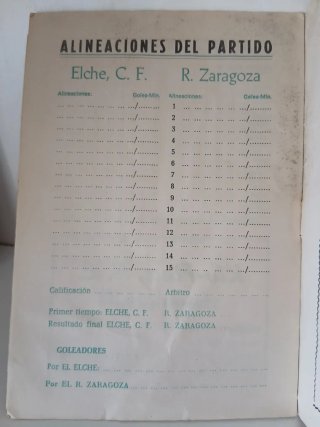 3 Folletos Fútbol Elche C.F. Temporada 1975-76