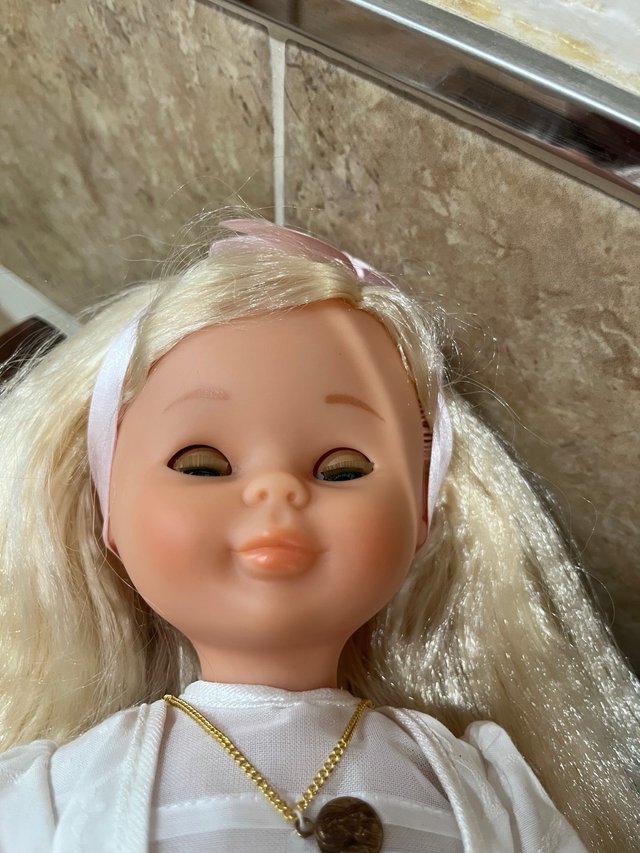 Muñeca Nancy Antigua Vestido Blanco molde quiron