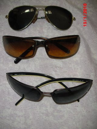 3 gafas de sol de metal x 5€ o 18 gafas x 10€