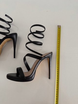 Sandalias Aldo Talla 38 Negro Usadas 1 Vez