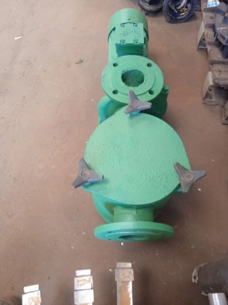 Bomba de piscina verde