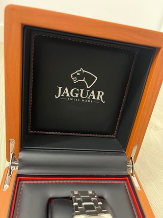 Reloj Jaguar Caja Madera Azul