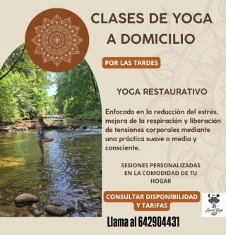 Clases de yoga a domicilio