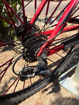 Bicicletta rossa da uomo