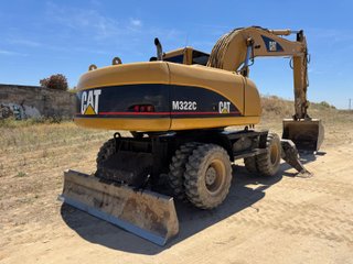 Excavadora Caterpillar 322C Ruedas