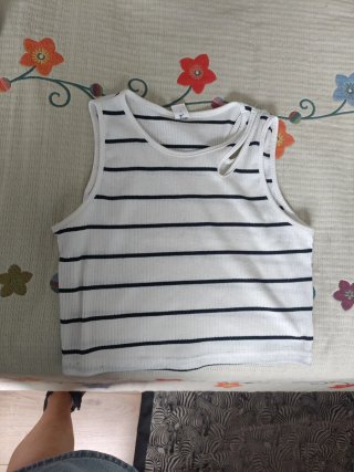 Lote 4 Tops Verano Rayas Mango y Zara T.11-12