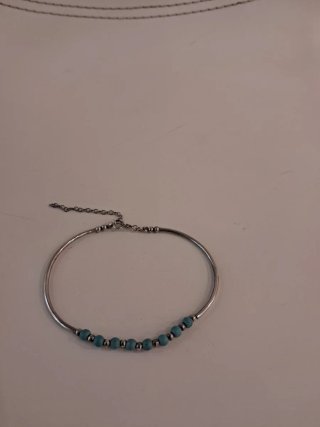 Pulsera Plata Turquesas