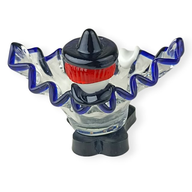 Cenicero figura payaso cristal de Murano