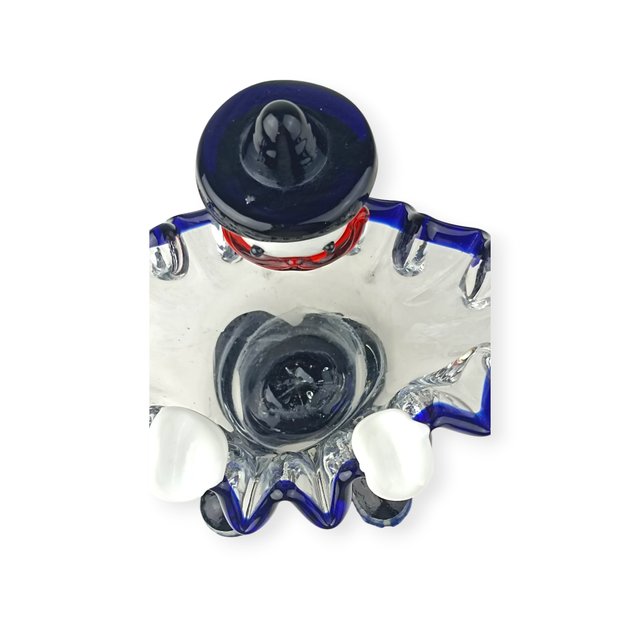 Cenicero figura payaso cristal de Murano