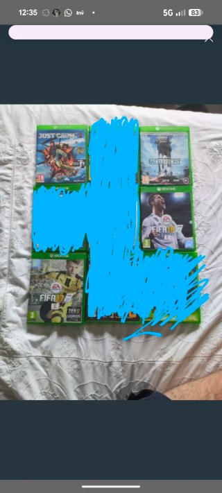 Lote 4 Videojuegos Xbox One 5€ Unidad