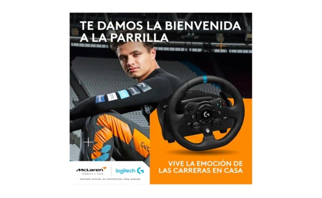 Volante Logitech G923 McLaren TrueForce