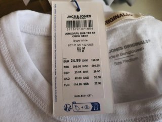 Camiseta Jack & Jones blanca chico nueva