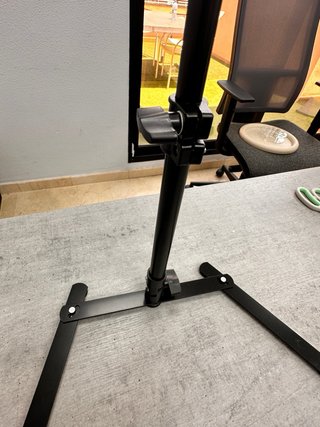 Trípode de mesa con aro de luz