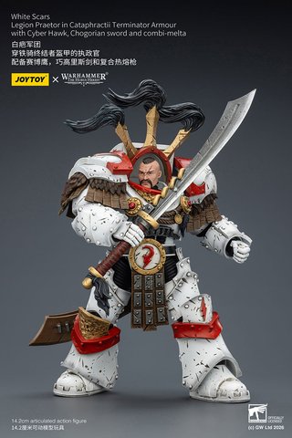 JoyToy Warhammer 30k White Scars Praetor Terminato