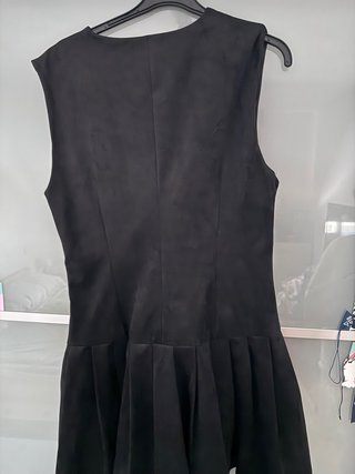 Vestido Chaleco Zara Negro XL