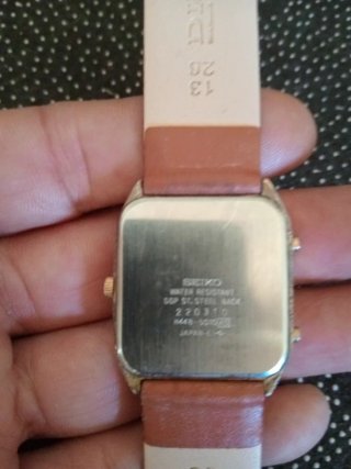 Reloj Seiko Quartz Alarm Chronograph Dorado