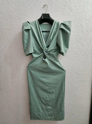 Vestido verde para evento especial