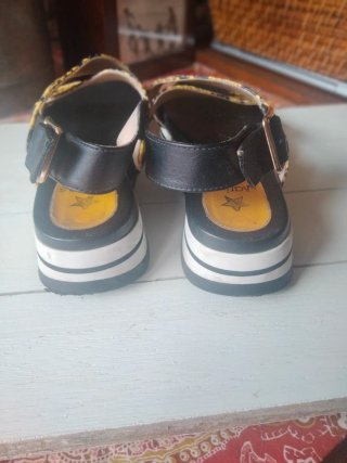 Sandalias Piel Print