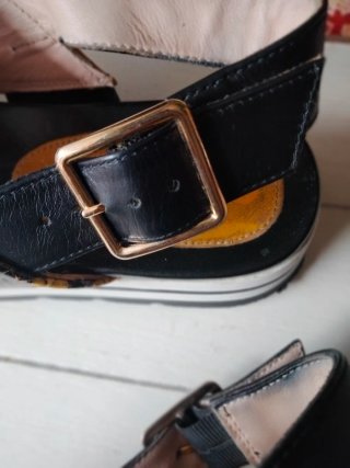 Sandalias Piel Print