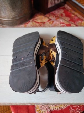 Sandalias Piel Print