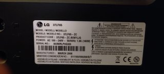 Televisor LG 37'' Modelo 37LF65. Cuatro Caminos