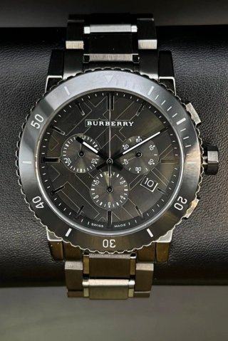 Reloj Burberry BU9381 Hombre Negro/Plata
