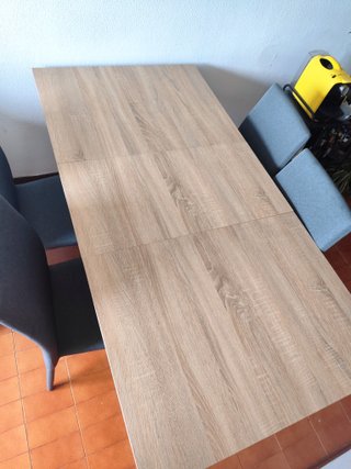 Mesa extensible + 4 sillas comedor