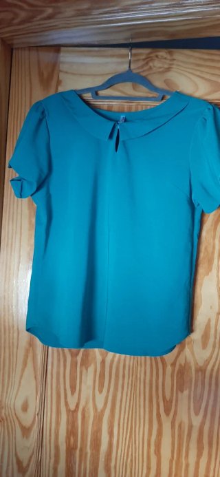 Blusa verde azulado