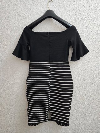 Vestido Negro y Blanco