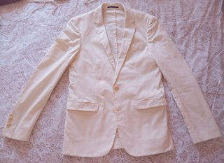 TRAJE BLANCO CRUDO + CORBATA BRUMMELL T.40/48