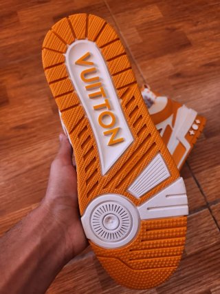 Zapatillas Louis Vuitton Naranja y Blanco