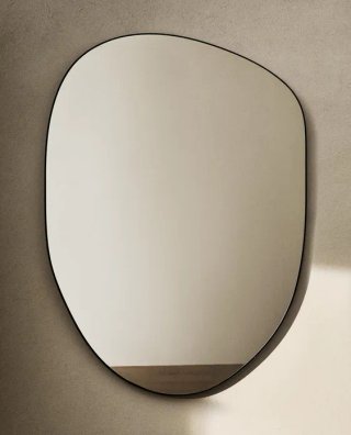 Espejo Zara Home irregular negro