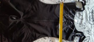 Faja reductora negra con cremallera