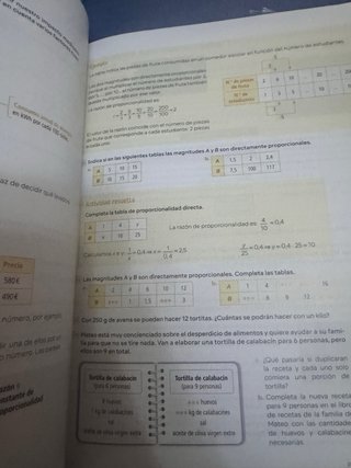 Matemáticas 1 secundaria Revuela