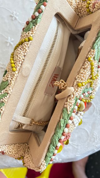 Bolso Zara estampado abalorios