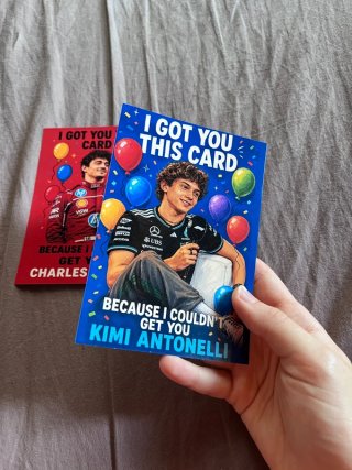 Set Biglietti Auguri F1 Leclerc & Antonelli