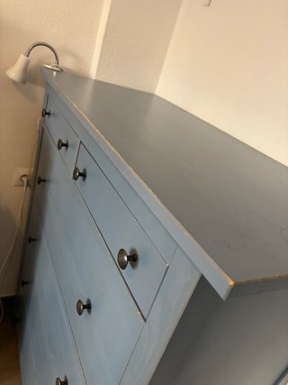 Cómoda azul de madera Ikea